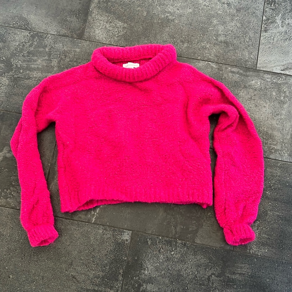 Roll neck wool mix sweater